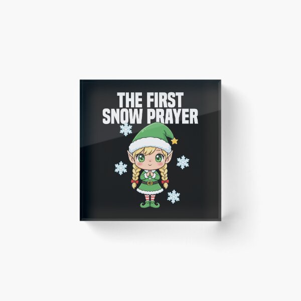 Item preview, THE FIRST SNOW PRAYER - CHRISTMAS ELF designed and sold by KEF Custom.
