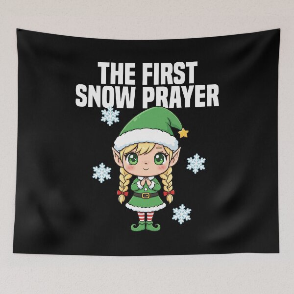 Item preview, THE FIRST SNOW PRAYER - CHRISTMAS ELF designed and sold by KEF Custom.