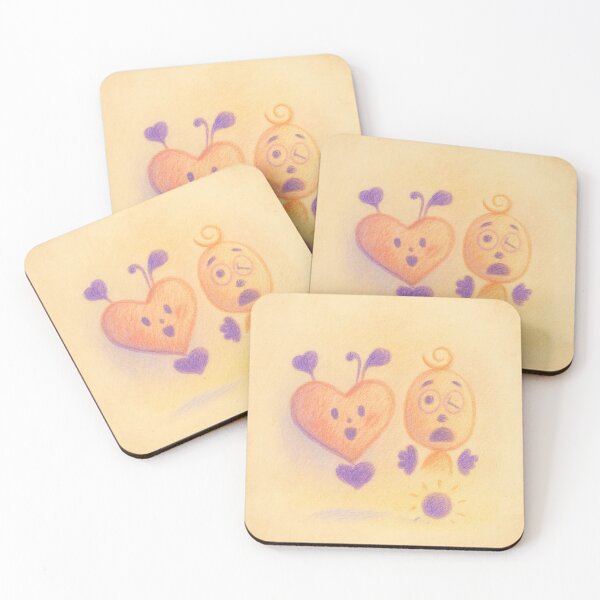 Item preview, Heart and Friend – Child’s Drawing of Love and Wonder designed and sold by AripriAndMomArt.