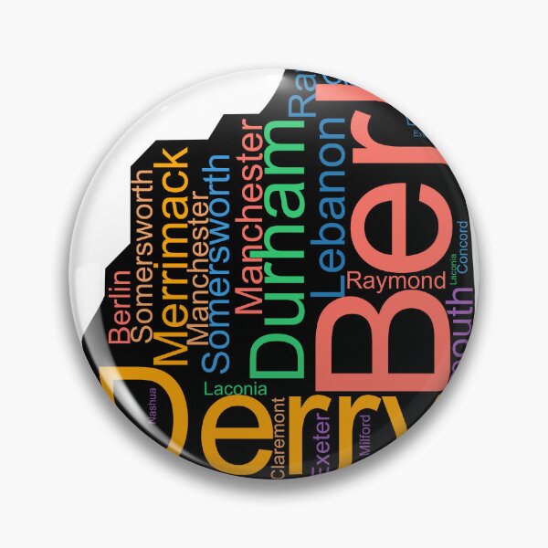 Item preview, New Hampshire Word Art With Cities designed and sold by TheIconSmith.