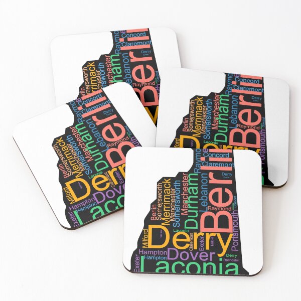Item preview, New Hampshire Word Art With Cities designed and sold by TheIconSmith.