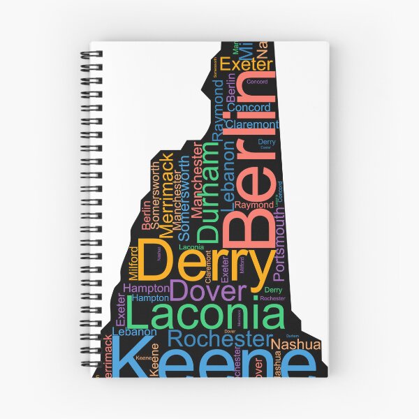 Item preview, New Hampshire Word Art With Cities designed and sold by TheIconSmith.