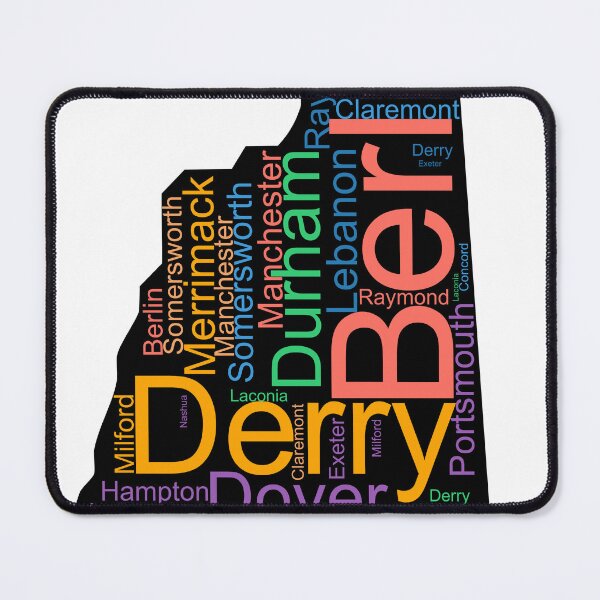 Item preview, New Hampshire Word Art With Cities designed and sold by TheIconSmith.