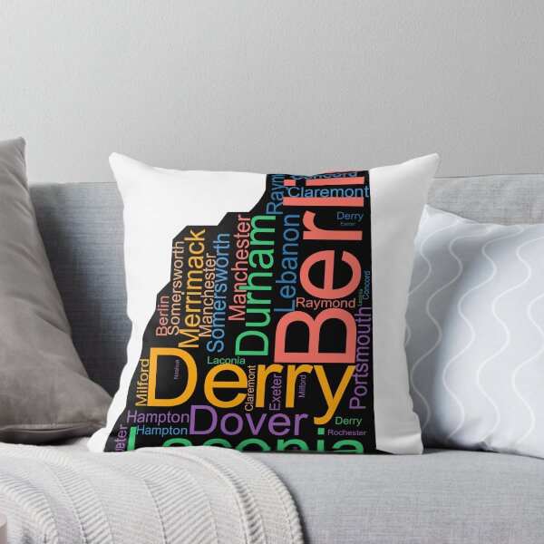 Item preview, New Hampshire Word Art With Cities designed and sold by TheIconSmith.