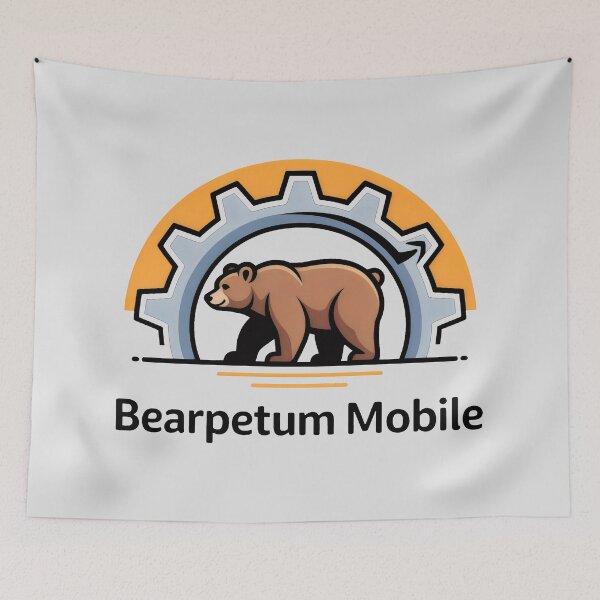 Item preview, Powerful Bear and Gear Symbol of Strength designed and sold by SplashTastic.