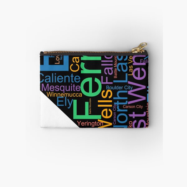 Item preview, Nevada Word Art With Cities designed and sold by TheIconSmith.