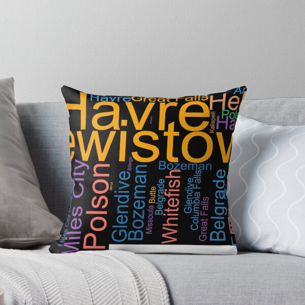 Item preview, Montana Word Art With Cities designed and sold by TheIconSmith.