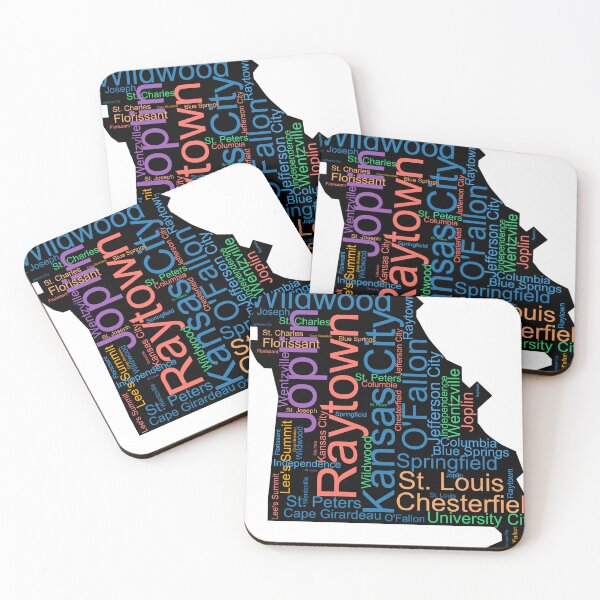 Item preview, Missouri Word Art With Cities designed and sold by TheIconSmith.