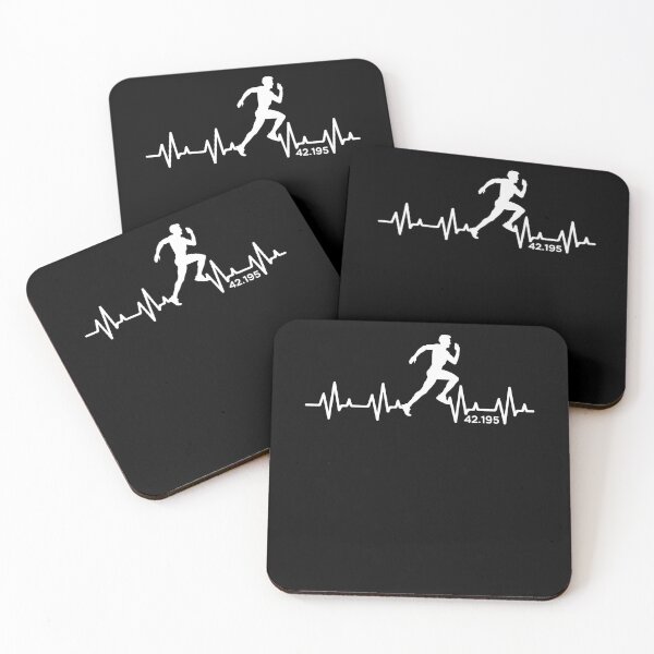 Artikelvorschau, Marathon 42,195 Herzschlag Puls Running Sport Läufer entworfen und verkauft von Lenny Stahl.