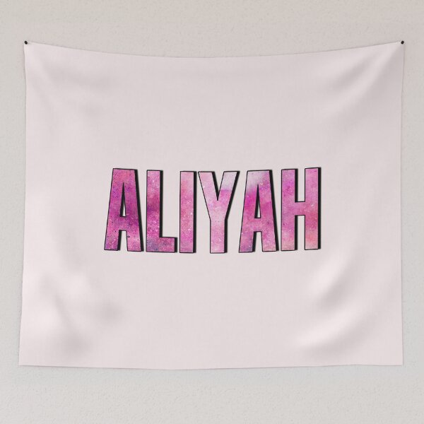 Item preview, Aliyah Personalized Name Birthday Tag Family Name Aliyah Girl Custom Name First Name Last Name  designed and sold by HalloweenGift.