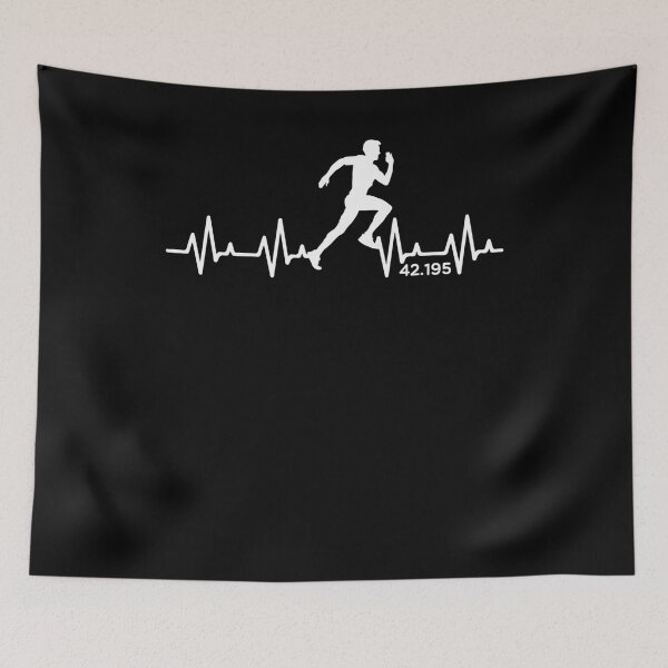 Item preview, Marathon 42.195 Heartbeat Pulse Running Runner designed and sold by Lenny Stahl.