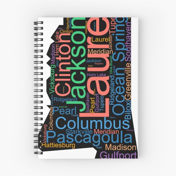 Item preview, Mississippi Word Art With Cities designed and sold by TheIconSmith.