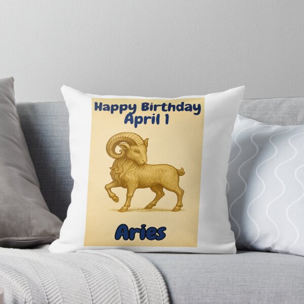 Item preview, Birthday Zodiac Sign – April 1 designed and sold by ariksworld.