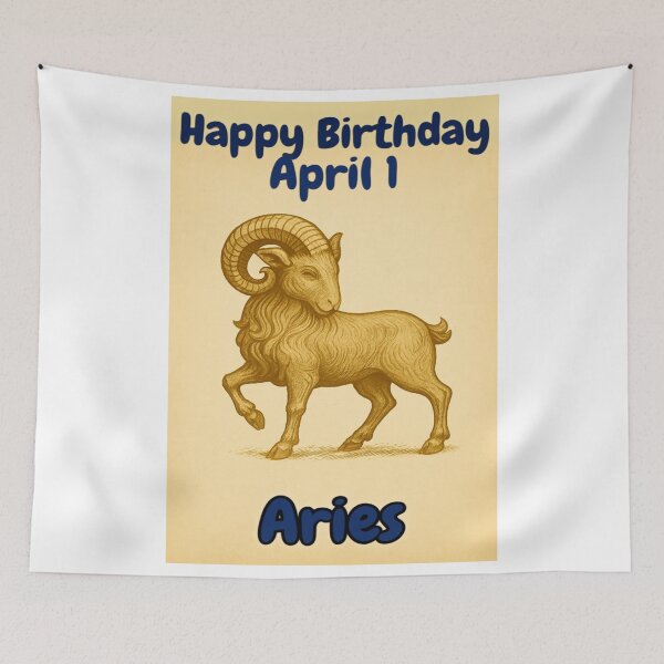 Item preview, Birthday Zodiac Sign – April 1 designed and sold by ariksworld.