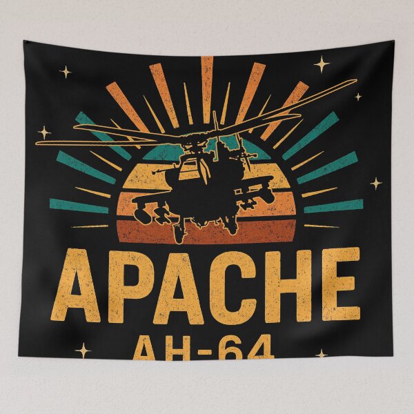 Item preview, Apache AH-64 Retro Sunset T-Shirt | Vintage Military Helicopter Gunship Silhouette | Aviation Lover Gift  designed and sold by EdGraphy.