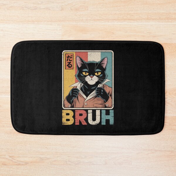Item preview, Funny Cat Bruh Meme Japanese Anime designed and sold by KarimSoCute.