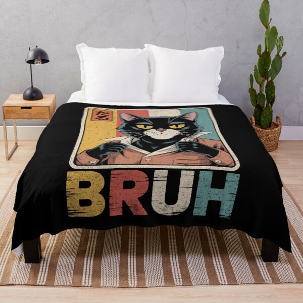 Item preview, Funny Cat Bruh Meme Japanese Anime designed and sold by KarimSoCute.