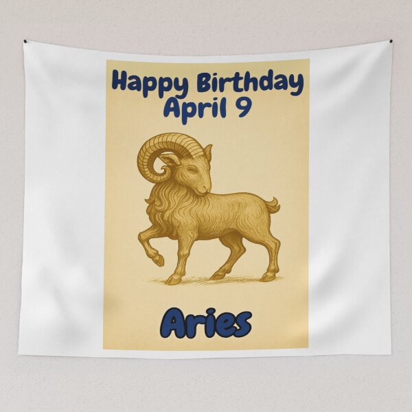 Item preview, Birthday Zodiac Sign – April 9 designed and sold by ariksworld.