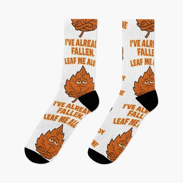 Item preview, Leaf Me Alone I’ve Already Fallen Funny Autumn Pun Design designed and sold by TeeTimeTreasure.