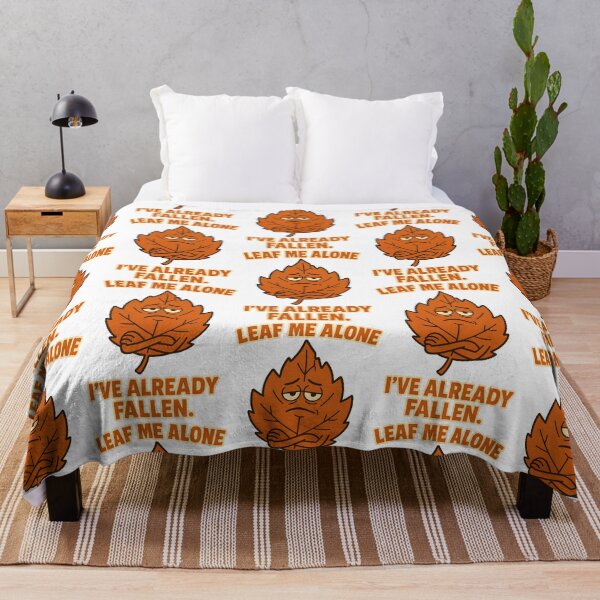 Item preview, Leaf Me Alone I’ve Already Fallen Funny Autumn Pun Design designed and sold by TeeTimeTreasure.