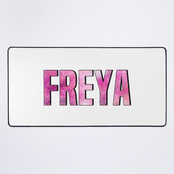 Artikelvorschau, Freya Personalisierter Name Geburtstagsschild Familienname Freya Mädchen Benutzerdefinierter Name Vorname Nachname entworfen und verkauft von HalloweenGift.