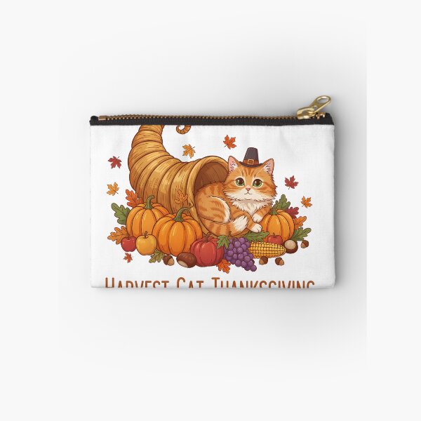 Artikelvorschau, Ernte Katze Thanksgiving Füllhorn Horn des Überflusses entworfen und verkauft von GizmoDesign.