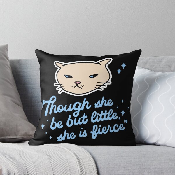 Item preview, Though She Be But Little She Is Fierce Cat Quote – Empowering Cute Cat Design for Strong Women & Cat Lovers designed and sold by TheBeeKindSpace.