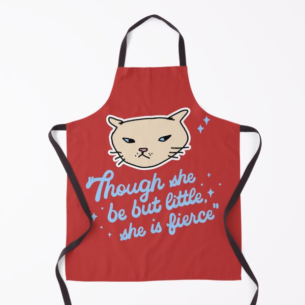 Item preview, Though She Be But Little She Is Fierce Cat Quote – Empowering Cute Cat Design for Strong Women & Cat Lovers designed and sold by TheBeeKindSpace.