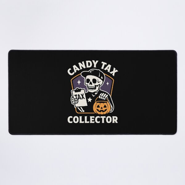 Item preview, Candy Tax Collector | Skeleton with Clipboard & Pumpkin designed and sold by DailyVibesMerch.