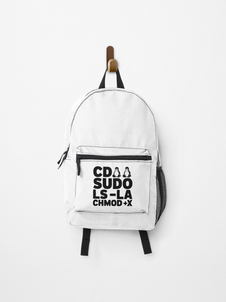 Thumbnail 1 of 3, Backpack, linux command designed and sold by GuGus1337.