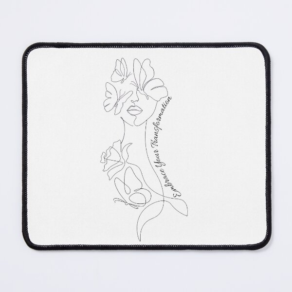 Item preview, Embrace Your Transformation - One Line Butterfly Woman Art designed and sold by FREELANIX.