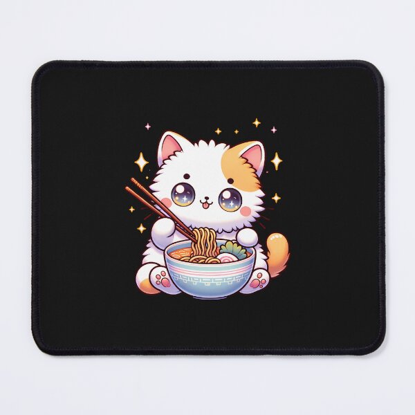 Item preview, Anime Cat Ramen Japanese Funny Graphic Tees Kawaii Cat Anime designed and sold by cawtoon.