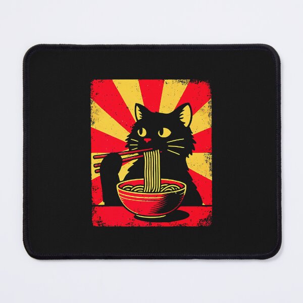 Item preview, Anime Cat Ramen Japanese Funny Graphic Tees Kawaii Cat Anime designed and sold by cawtoon.