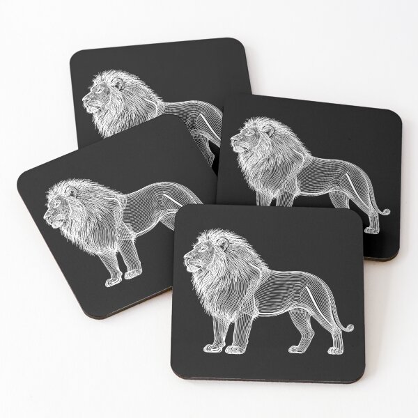 Item preview, Wireframe King of the Jungle Art designed and sold by zzz888.