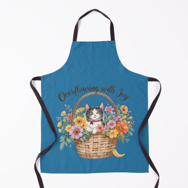 Item preview, Overflowing with Joy Sarcastic Cat in Basket Design designed and sold by BlessedHandsDesigns.