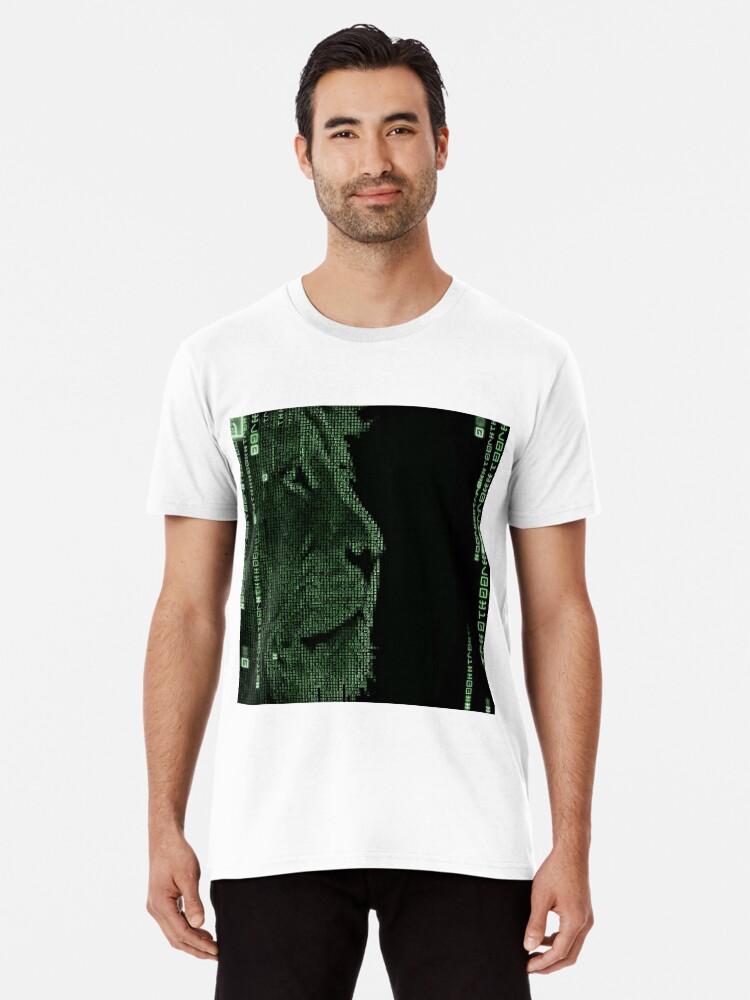 Thumbnail 1 of 6, Premium T-Shirt, The Matrix Lion designed and sold by lilbudscorner.