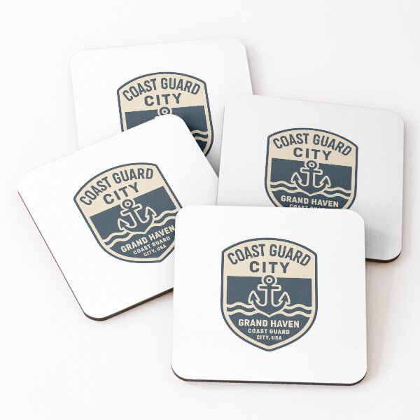 Item preview, Grand Haven Coast Guard City Vintage Nautical Crest designed and sold by BoldApparel.
