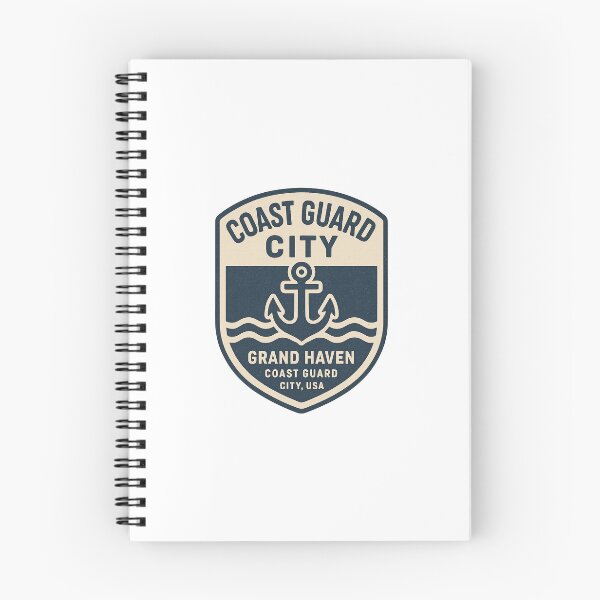 Item preview, Grand Haven Coast Guard City Vintage Nautical Crest designed and sold by BoldApparel.