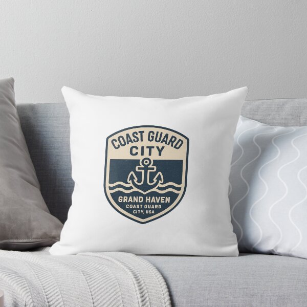 Item preview, Grand Haven Coast Guard City Vintage Nautical Crest designed and sold by BoldApparel.