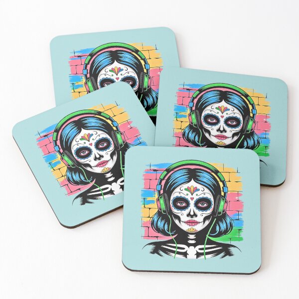 Item preview,  Catrina  Neon Portrait designed and sold by VibrArtco.