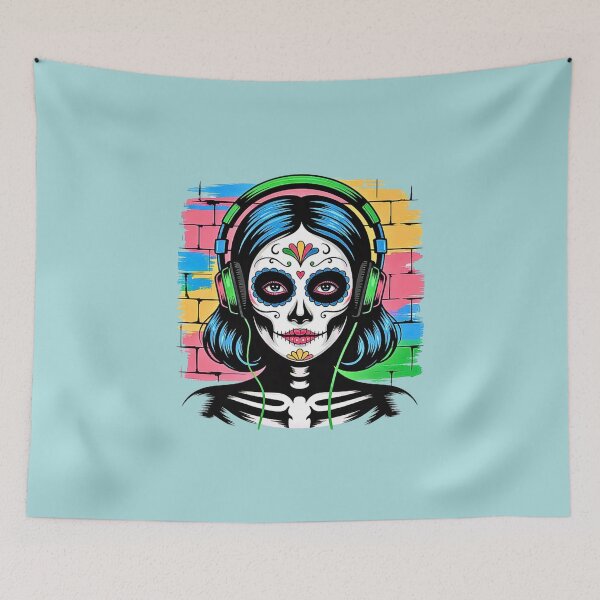 Item preview,  Catrina  Neon Portrait designed and sold by VibrArtco.