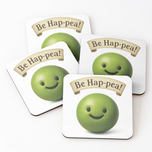 Item preview, Be Hap-pea! | Cute Smiling Pea Design designed and sold by Pokah79.