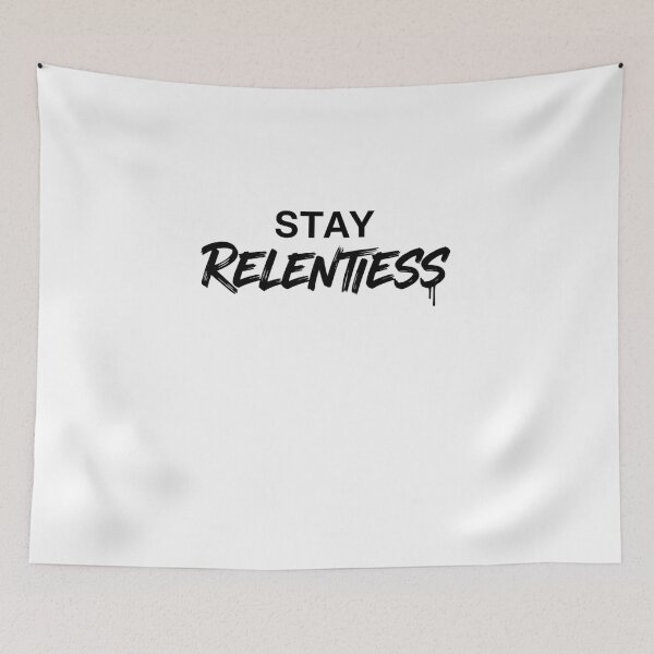 Item preview, Stay Relentless — Bold Brush Motivation Quote designed and sold by Happyfreedom.
