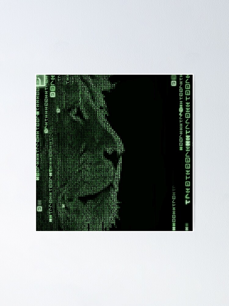 Alternate view of The Matrix Lion Poster