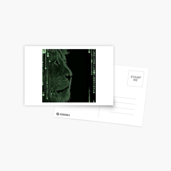 The Matrix Lion Postcard