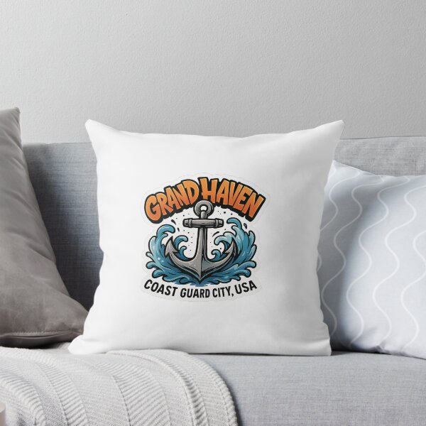 Item preview, Grand Haven Coast Guard City Graffiti Sticker designed and sold by BoldApparel.