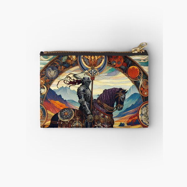 Item preview, The Black Knight – Arthurian Legend Art Nouveau Wall Print designed and sold by Stoneflower-Art.