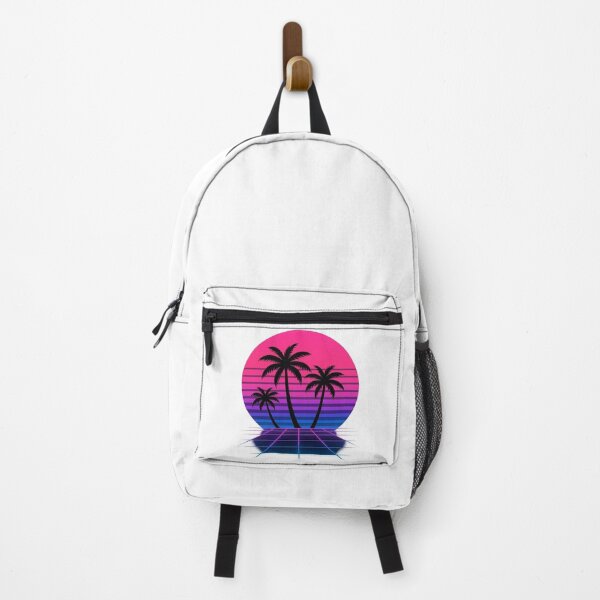 Item preview, Retro 80s Sunset with Palm Trees – Neon Vaporwave Design designed and sold by CMdigit.