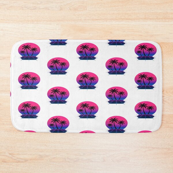 Item preview, Retro 80s Sunset with Palm Trees – Neon Vaporwave Design designed and sold by CMdigit.