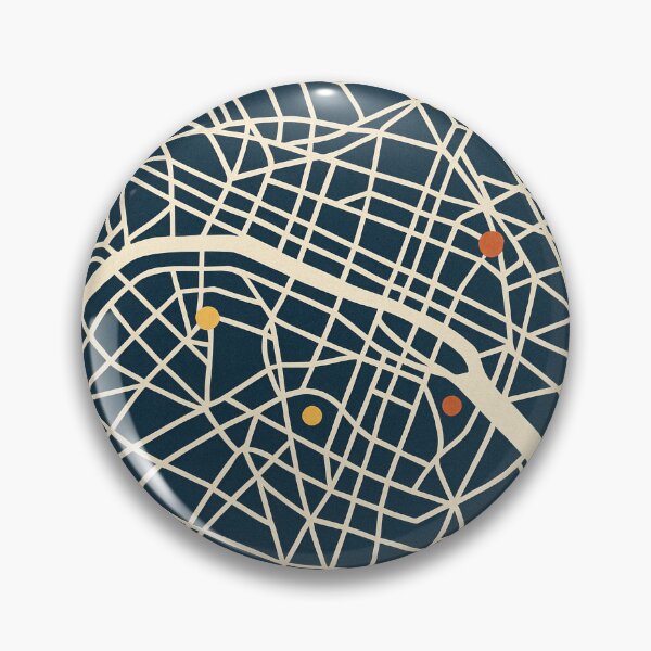 Item preview, Abstract Map of Paris designed and sold by Pink & California.